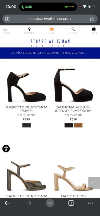 Zapatos de tacón cuadrado Stuart Weitzman..