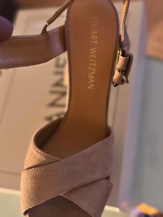 Zapatos de tacón cuadrado Stuart Weitzman..