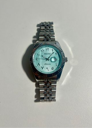 Reloj automático Seiko Mod Datejust Árabe Tiffany