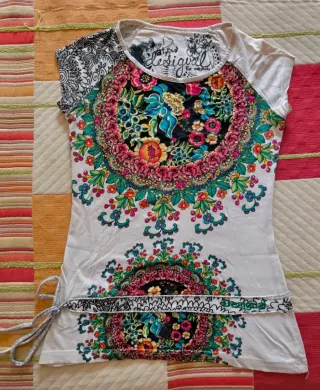 Camiseta Desigual Multicolor Manga Corta