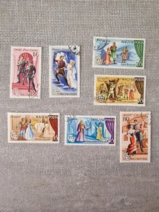 Serie francobolli vintage opere liriche