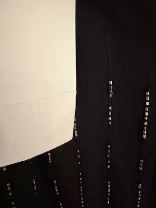 Pantalón Zara gasa pedrería negro