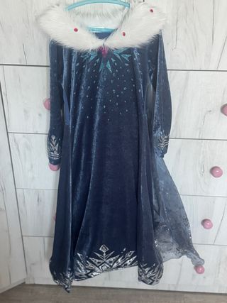 Disfraz Frozen Azul Terciopelo
