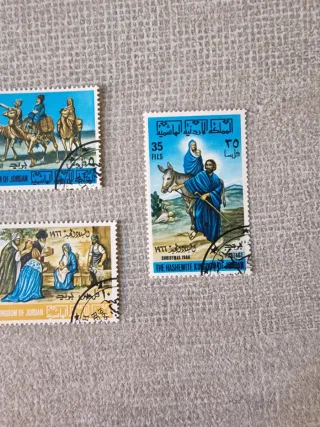 Set 3 francobolli Giordania 1966