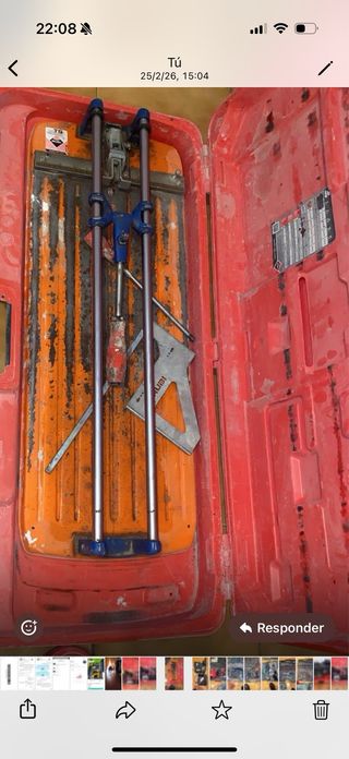 Maquina cortadora de azulejos Rubi