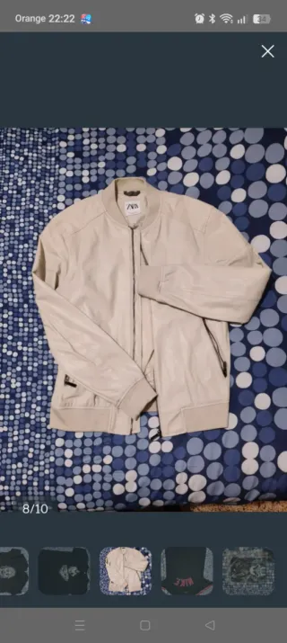 Chaqueta Zara Beige Hombre