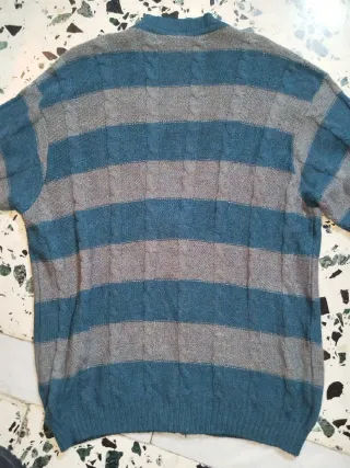 Cardigan Viky Tricot uomo 54 blu/grigio