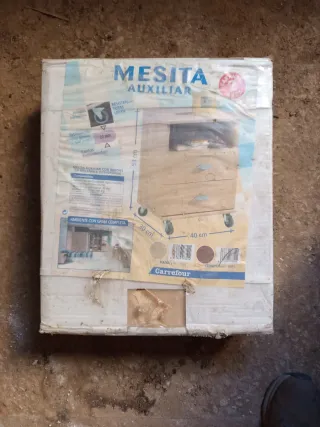 Mesita Auxiliar Carrefour con Ruedas