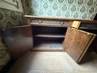 Mueble recibidor madera 2 puertas y 2 cajones