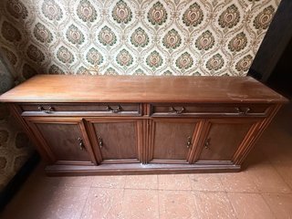 Mueble recibidor madera 2 puertas y 2 cajones