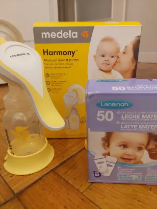 Sacaleches Medela Harmony + 32 Bolsas Leche