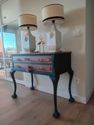 Cómoda  mueble inglés antiguo madera caoba