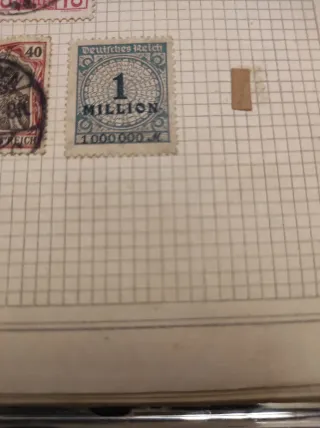 Sello Alemania inflación 1923 1 Million