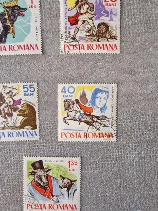 Serie francobolli vintage Romania