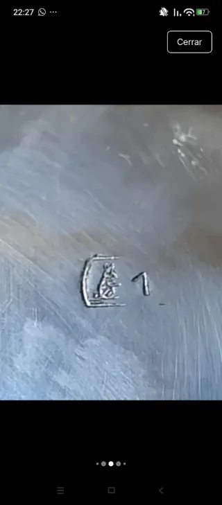 Tetera antigua metal plateado