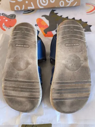 Sandalias barefoot Fluffy azules