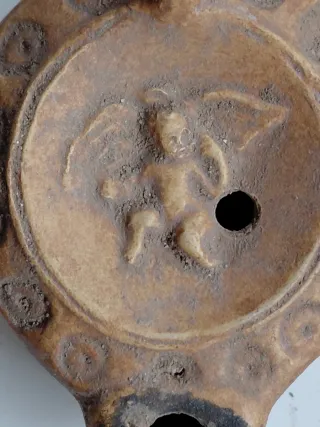 Lucerna Romana Antigua Siglo II