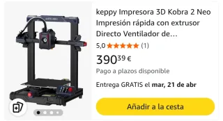 Impresora 3D Anycubic Kobra 2 Neo