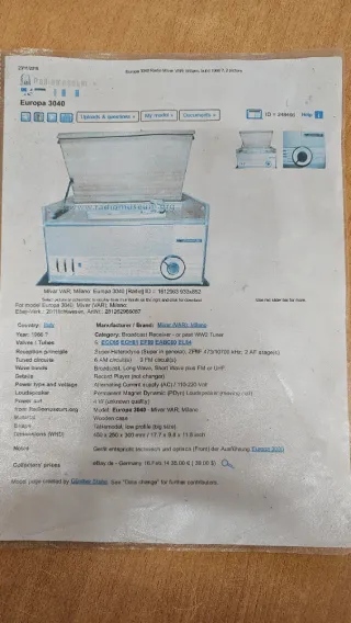 Rádio Europa de 1966