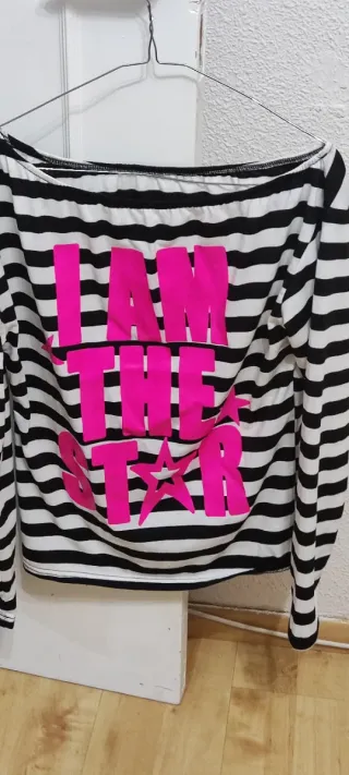 Top rayas negro y blanco ROMWE