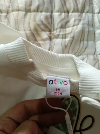 Completo maglia e leggings bimba 6 12 o 36 mesi