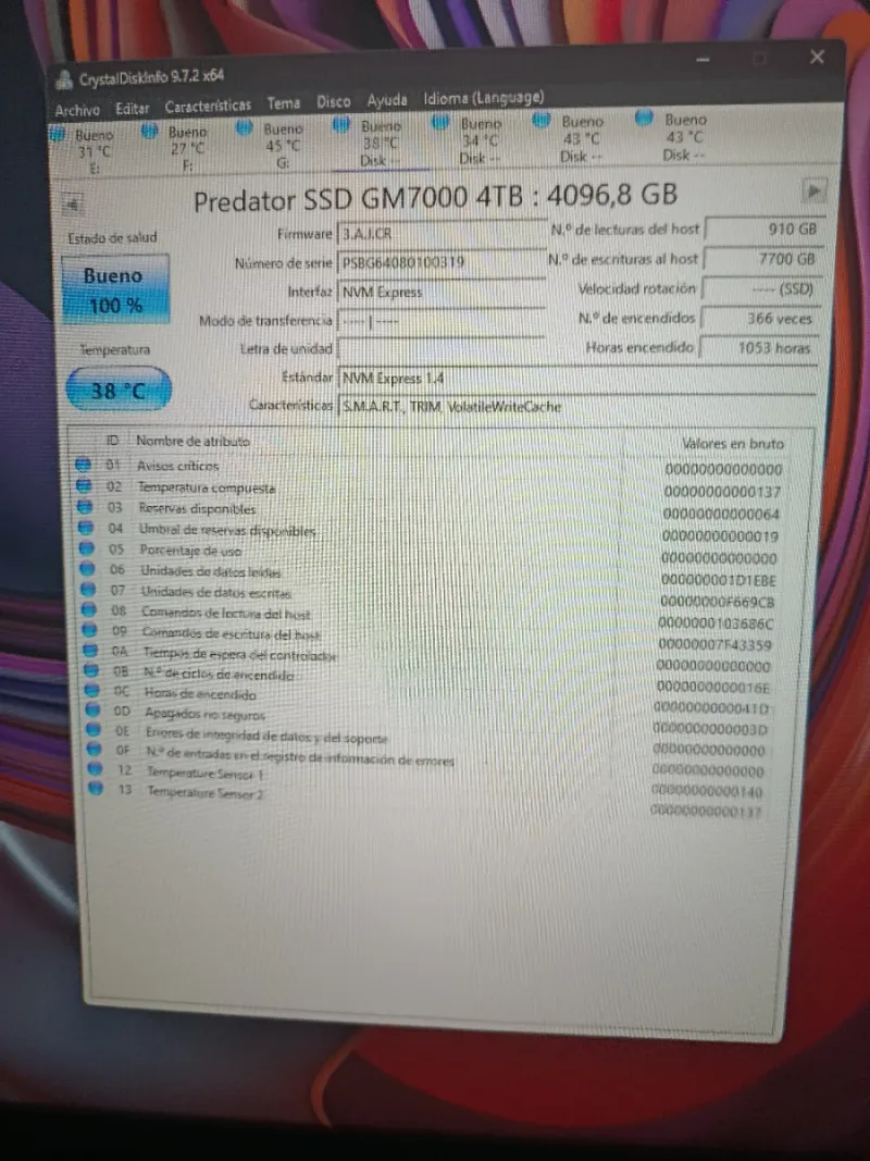 SSD NVMe 2 Predator GM7000 4TB afbeelding 3