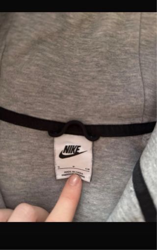 Sudadera Nike Gris con Cremallera