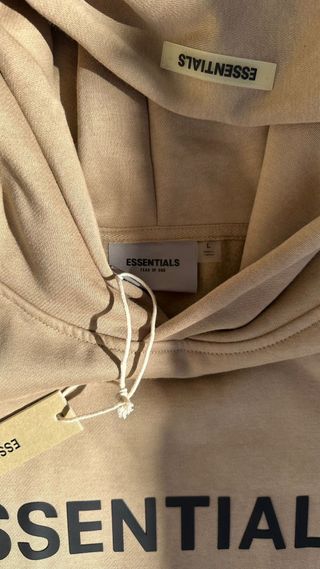 Sudadera Essentials Talla L Beige
