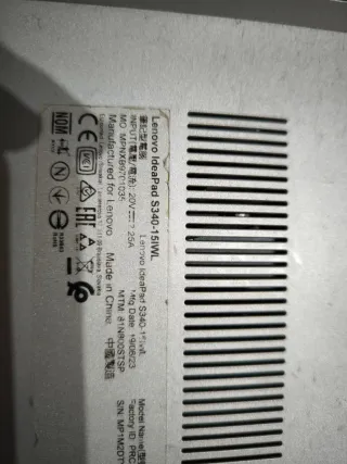 Portátil Lenovo para piezas