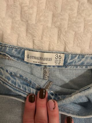 Falda pantalón tejana talla 36