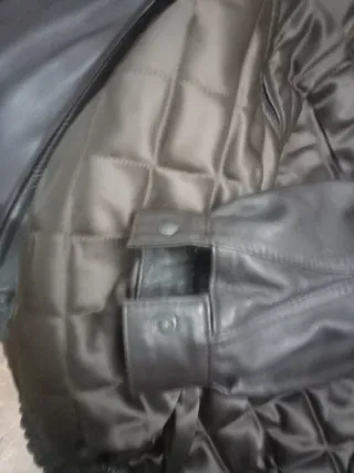 Cazadora Piel Vintage Negra