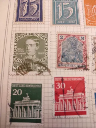 10 Sellos Antiguos Alemania Tercer Reich