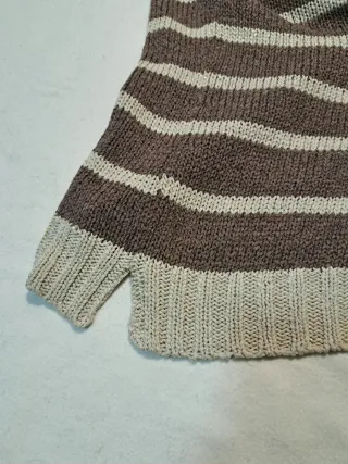Jersey Lloy's rayas beige y marrón talla XL