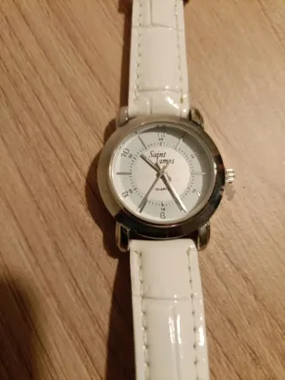 Reloj Saint James Mujer Nuevo Plata Blanco