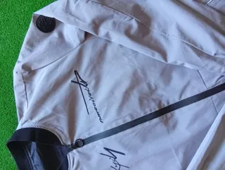 Chaqueta Bomber Gris y Negra