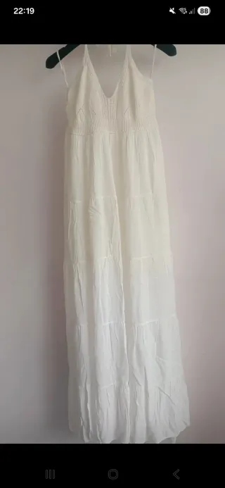 Vestido blanco largo bohemio