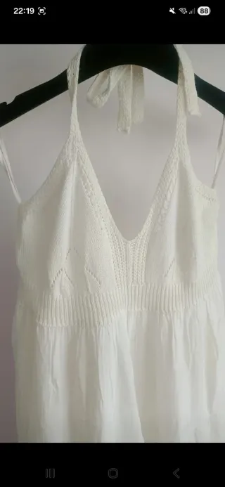 Vestido blanco largo bohemio