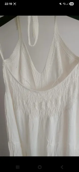 Vestido blanco largo bohemio