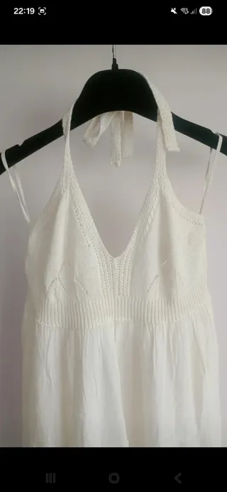 Vestido blanco largo bohemio