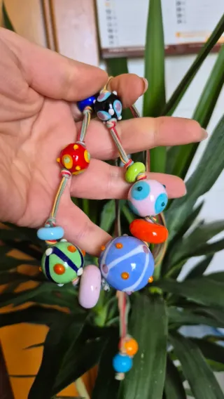 Collana perline fatte a mano