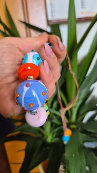 Collana perline fatte a mano