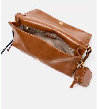 Bolso de hombro marrón