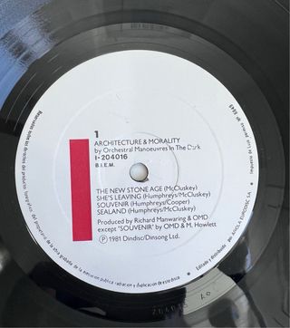 OMD - Architecture & Morality / vinilo