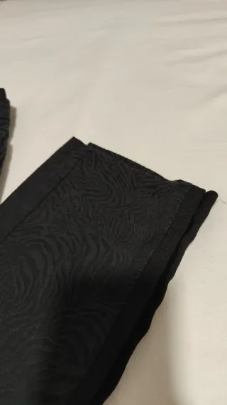 Pantalón Morgan Negro Estampado cebra