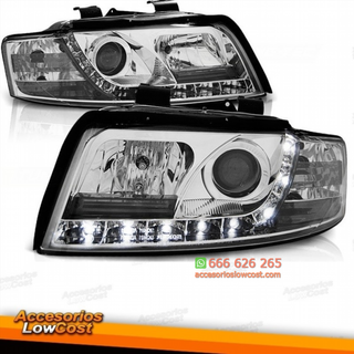 FAROS LED LUZ DIURNA AUDI A4 B6 8E  00-04   CROMO
