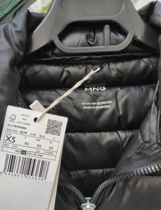 Anorak negro acolchado