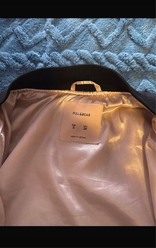 Chaqueta bomber negra