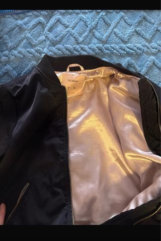 Chaqueta bomber negra