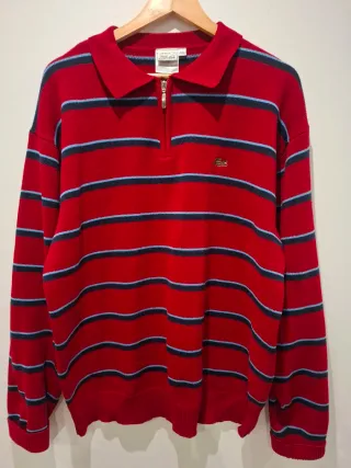 Jersey Lacoste Rayas Algodón Talla XXL