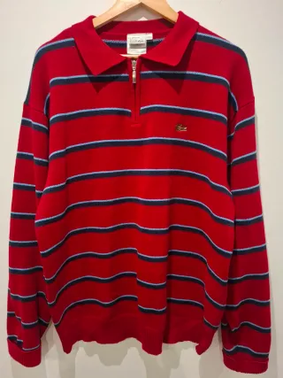 Jersey Lacoste Rayas Algodón Talla XXL
